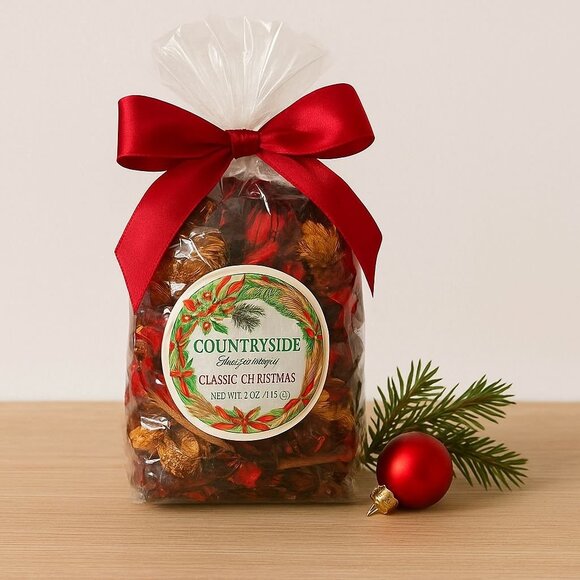 Classic Christmas Potpourri Rustic Holiday Decor Craft Supply Nostalgic Scent - Picture 1 of 10
